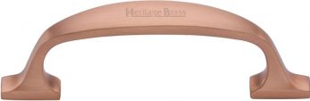 Heritage Brass Cabinet Pull Durham Design 128mm CTC Satin Rose Gold Finish