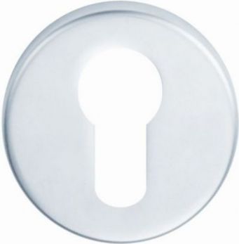 52mm Round Euro Keyhole Escutcheon in Polished Stainless Steel - Eurospec | CSE1005BSS