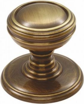 Kitchen Knob Delamain florentine bronze ringed cupboard knob 38mm