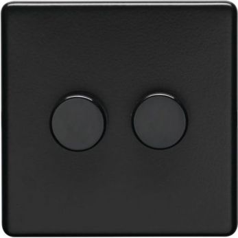 Metal Matt Black Module Frame 4 Gang - Black Eurolite Concealed 