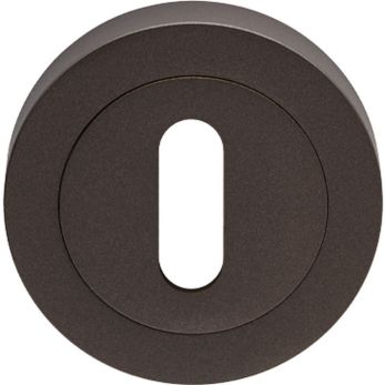50mm Round Standard Keyhole Escutcheon in Matt Bronze - Carlisle Brass | EUL002MBRZ