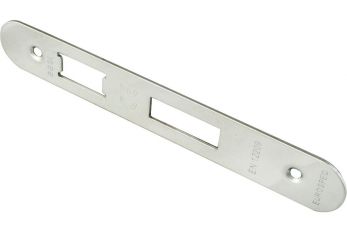 Eurospec Easi-T Forend Strike and Fixing Pack - Bright Stainless Steel - Radius Forend - by Carlisle Brass - FSF5004BSS/R