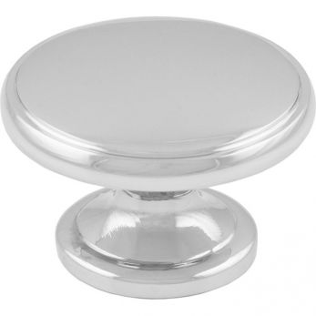 Fingertip Design Oxford Round Cabinet Knob 32mm - Polished Chrome  - by Carlisle Brass - FTD524SCP