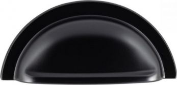 Kitchen Fingertip FTD558MB Oxford Cup Drawer Pull 76mm c/c Matt Black