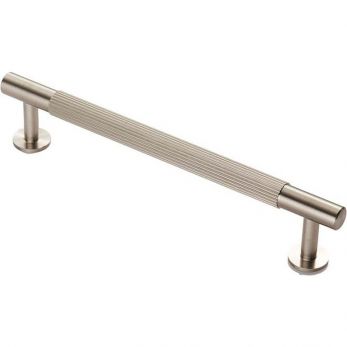 160mm CTC Cabinet T-Bar Pull in Satin Nickel - Lines Range by Fingertip Design | FTD710CSN