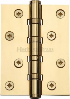 Butt Door Hinge in Polished Brass, (102mm x 76mm / 4" x 3") | HG99-400-PB