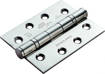 Ball Bearing Door Hinge in Polished Stainless Steel, (102mm x 76mm / 4" x 3") | HIN1433P/13BSS/3P