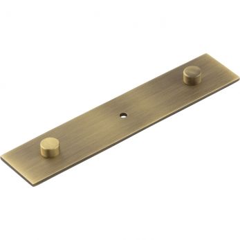 ProSource Round Cabinet Knob With Backplate - Polished Brass Finish (1-1/4")