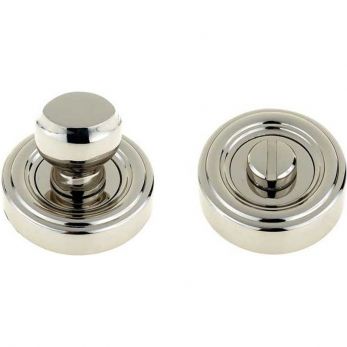 40mm Round Thumb Turn in Polished Nickel - Frelan Hardware | JV2652PN