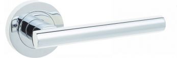 Frelan JV508PC Petra Lever Handle on Round Rose Polished Chrome