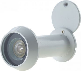 35x55mm White door viewer FD30/60 C/W intumescent