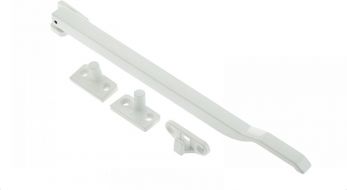 250mm White Non locking casement stay