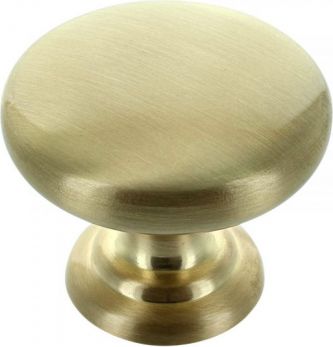 Monmouth KB-M-3976-38-BSB Satin Brushed Brass Round Cabinet Knob 38mm Bolt-Fix