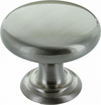 Kitchen Monmouth KB-M-3976-32-BSN Satin Brushed Nickel Round Cabinet Knob 32mm Bolt-Fix