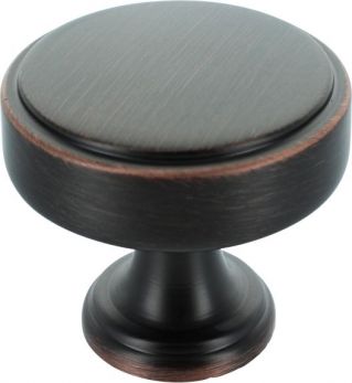 Crofts & Assinder KB-M-4163-35-AC Calgary American Copper Cabinet Knob Handle Round 35mm