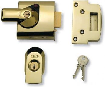 Yale L2738 Brasslux 60mm Auto Deadlocking Nightlatch