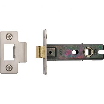 CE Tubular Latch 3" Satin Nickel/ Chrome Finish - by M.Marcus - LAL0082-SN&SC