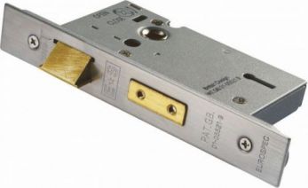 Eurospec LSS5325SSS - architectural 3 lever sashlock 64mm satin