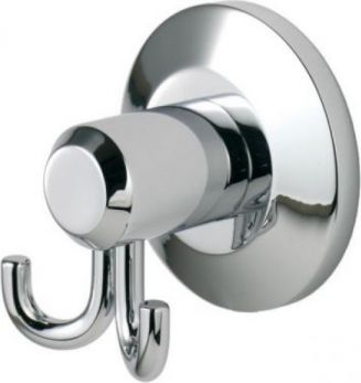 Deleau Tempo LW02CP - robe hook double polished chrome