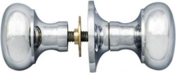 Carlisle Brass M35RSCP polished chrome small bun rim knobs