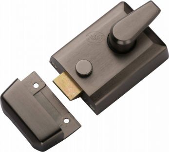 60mm Std. Nightlatch Matt Bronze Finish