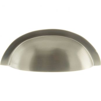 Old English Winchester Solid Brass Cabinet Cup Pull on Concealed Fix - Satin Nickel - by Atlantic - OEC1176SN