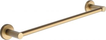 Oxford Towel Bar Rail, Wall Mounted 450mm Satin Brass  - by M.Marcus - OXF-TOWEL-45-SB