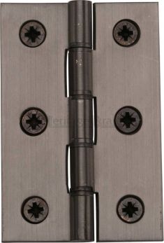 Washered Door Hinge in Matt Bronze, (76mm x 51mm / 3" x 2") | PR88-400-MB