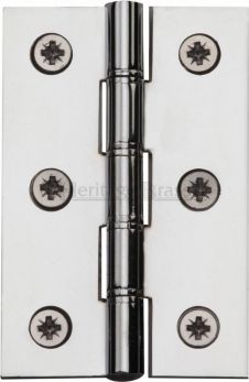 Butt Door Hinge in Polished Chrome, (76mm x 51mm / 3" x 2") | PR88-400-PC