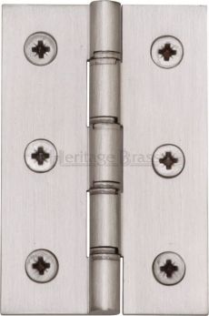Butt Door Hinge in Satin Nickel, (76mm x 51mm / 3" x 2") | PR88-400-SN