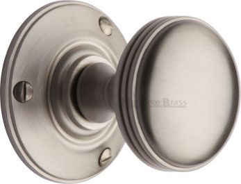 Richmond RHM988-SN Satin Nickel Ringed Mortice Door Knobs
