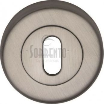 53mm Round Standard Keyhole Escutcheon in Satin Nickel - Sorrento | SC-0191-SNZ