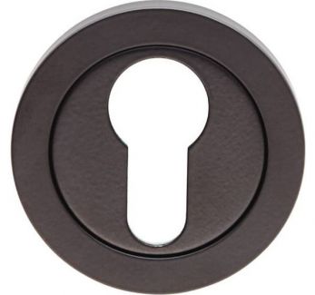 Steelworx Euro Profile Escutcheon Round Rose Matt Black (SWL102MB)
