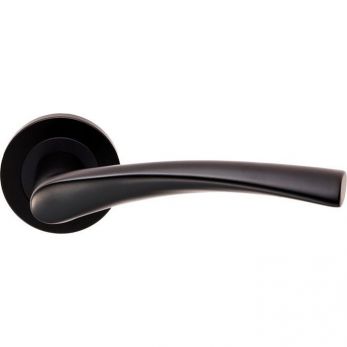 Eurospec Steelworx Breeze Lever on Round Rose Matt Black (SWL1121MB)