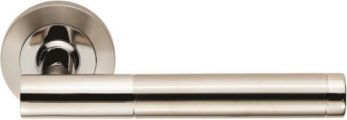 Eurospec SWL1194DUO Philadelphia Dual Stainless Lever on Rose