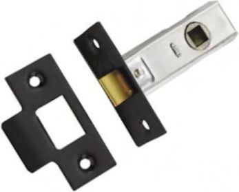  TL1-PCB black mortice tubular latch 64mm