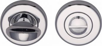 53mm Round Thumb Turn in Polished Chrome - Heritage Brass | V0678-PC