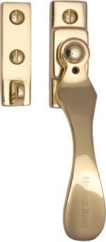 Heritage Brass Casement Window Fastener Wedge Pattern Weather Stripped Design Polished Brass Finish