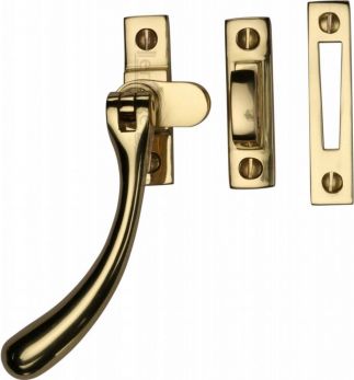 Heritage V1008 MP/HP-PB Polished brass ball end casement fastener