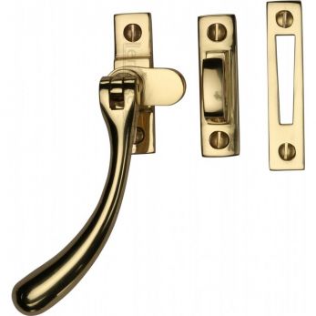 V1008 MP/HP-ULB - Casement Window Fastener Ball Design Unlacquered Brass finish- by Heritage Brass