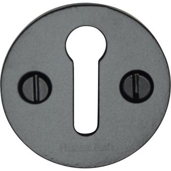 Heritage Brass Keyhole Escutcheon Matt Black finish - by M.Marcus - V1010-BKMT