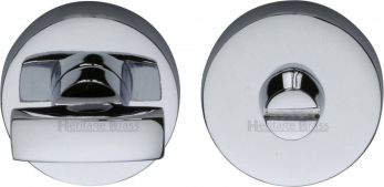 35mm Round Thumb Turn in Polished Chrome - Heritage Brass | V1018-PC