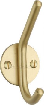Heritage Brass Hat & Coat Hook Satin Brass Finish