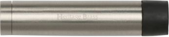 Heritage Brass Door Stop Cylinder out Rose Design Satin Nickel