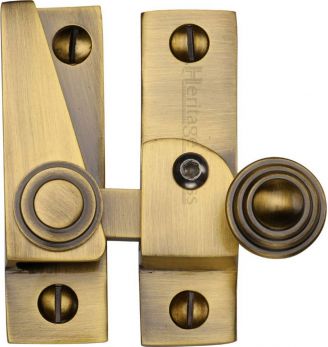Heritage Brass V1104L-AT Sash Fastener Lockable Antique Finish