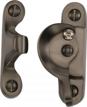 Heritage Brass Fitch Pattern Sash Fastener Lockable Matt Bronze