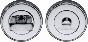 50mm Round Thumb Turn in Polished Chrome - Heritage Brass | V4040-PC