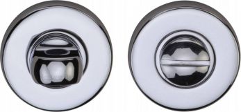 46mm Round Thumb Turn in Polished Chrome - Heritage Brass | V4049-PC