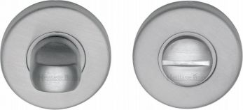 46mm Round Thumb Turn in Satin Chrome - Heritage Brass | V4049-SC