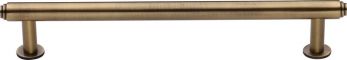 Heritage Brass Cabinet Pull Step Design with 16mm Rose 160mm CTC Antique Brass finish
